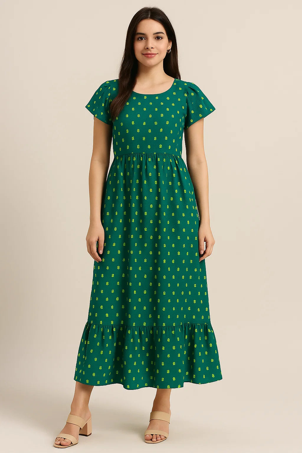 Small and Single Motif Digital Printed Fabric - Pure Cotton