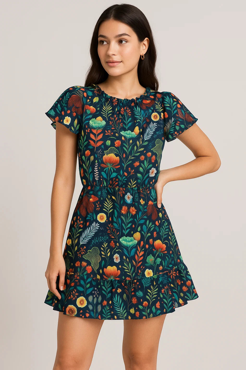 Classy Christmas Japan Satin Printed Fabric