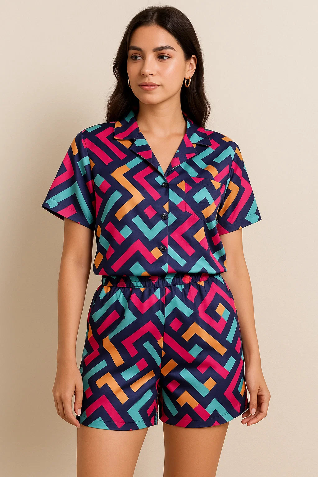 Abstract Digital Printed Fabric by FAB VOGUE Studio