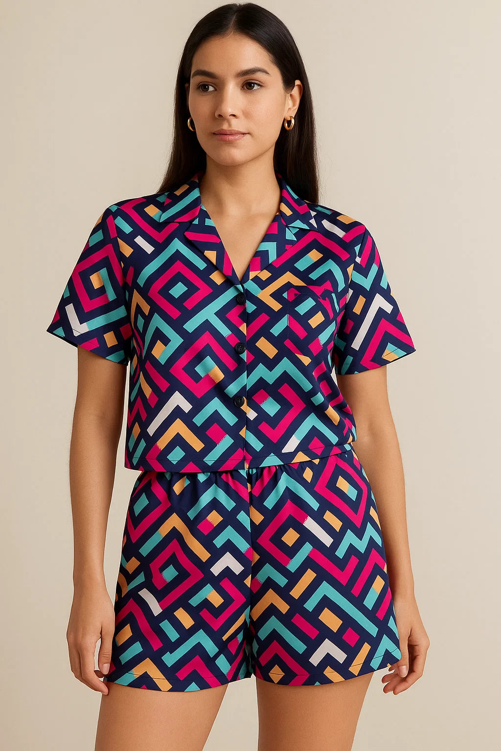 Abstract Digital Printed Fabric by FAB VOGUE Studio