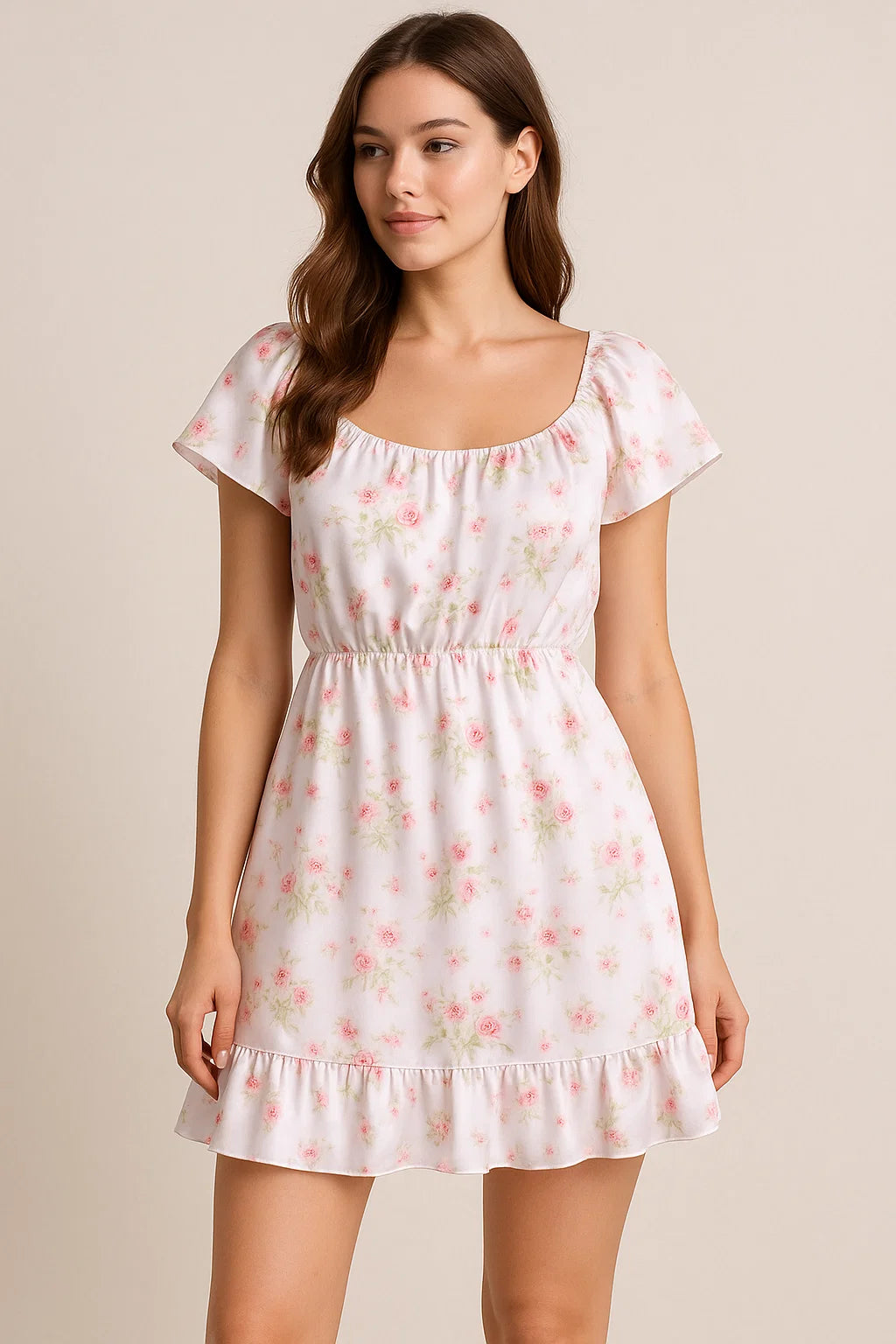 Classy decorative digital printed fabric in white by FAB VOGUE Studio