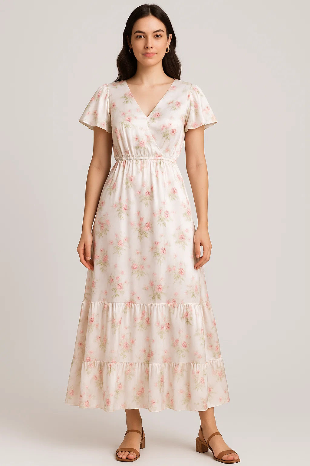 Classy decorative digital printed fabric in white by FAB VOGUE Studio