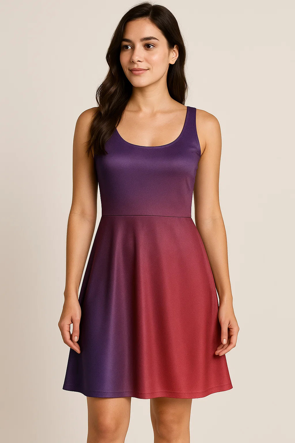 Morden Lifestyle Gradients Digital Printed Fabric - Japan Satin