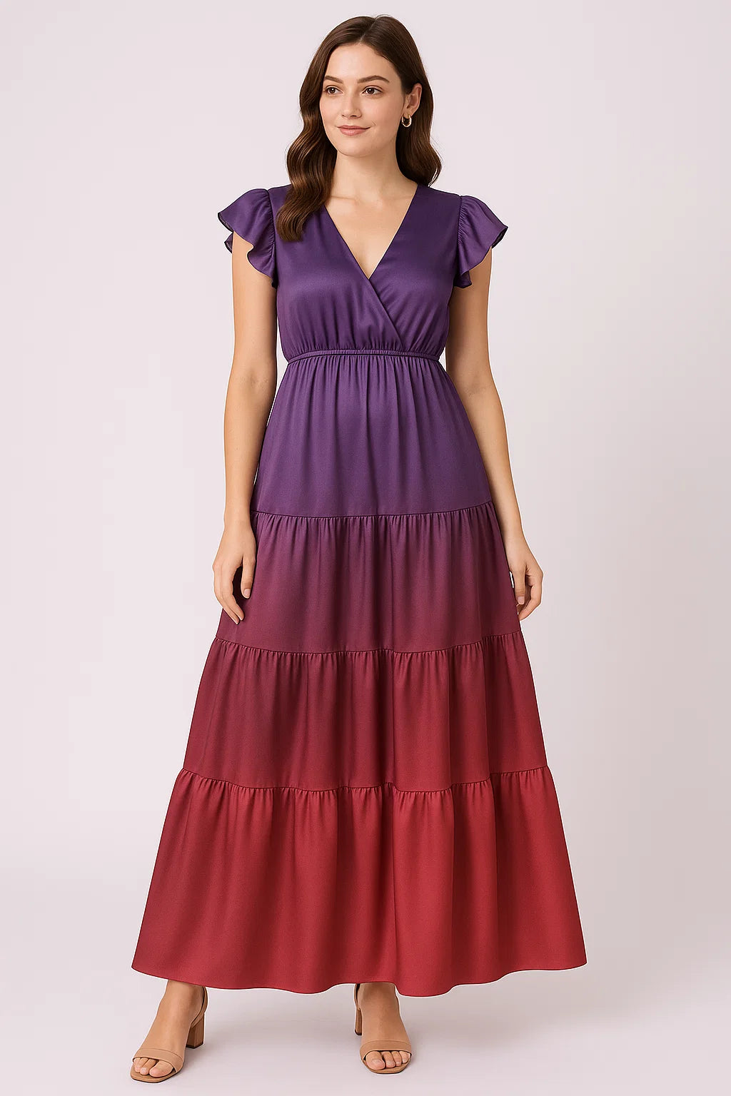 Morden Lifestyle Gradients Digital Printed Fabric - Japan Satin