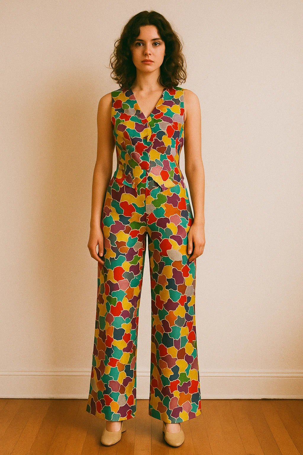 Colourful Marble Abstract Art Digital Printed Fabric - Japan Satin