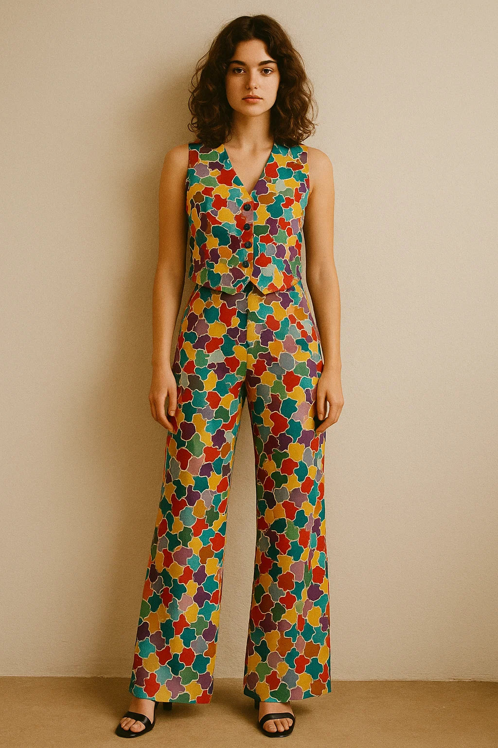 Colourful Marble Abstract Art Digital Printed Fabric - Japan Satin