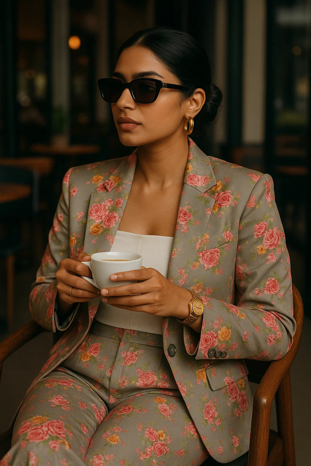 Fragrance Multitype Of Flower Digital Printed Fabric - Japan Satin