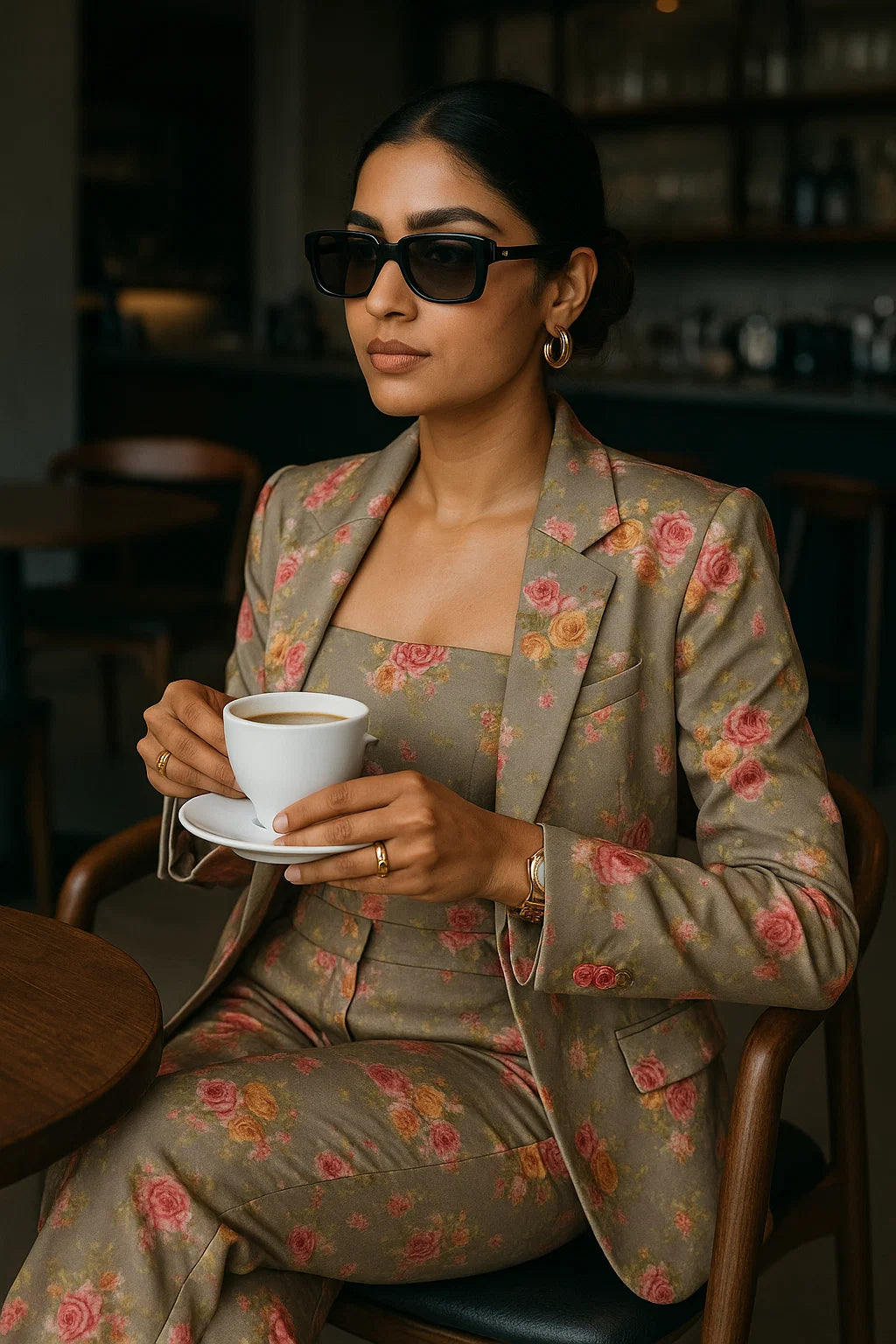 Fragrance Multitype Of Flower Digital Printed Fabric - Japan Satin