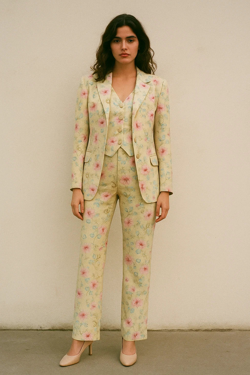 Peony Pink Flower Seamless Pattern Digital Printed Fabric - Japan Satin