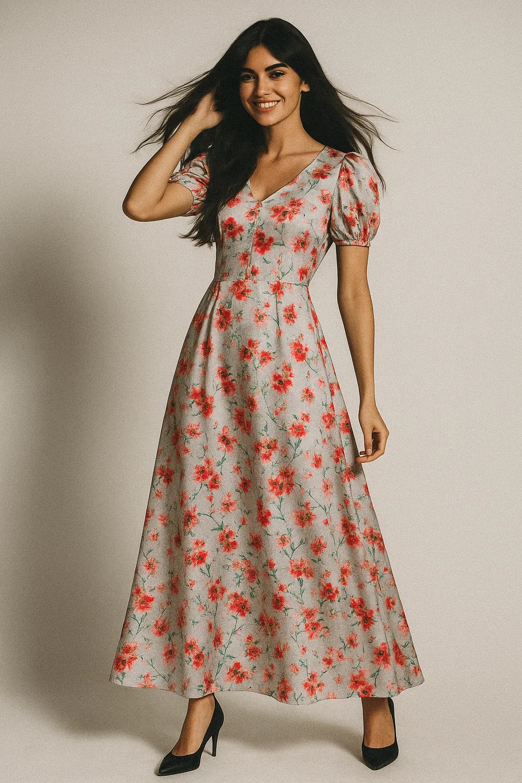 Watercolour Buttercup Flower Digital Printed Fabric - Japan Satin