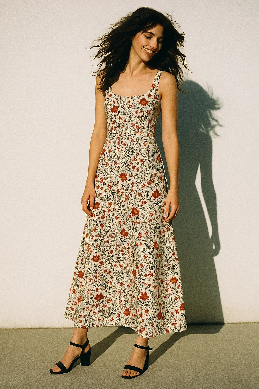 Jungle Wally Of Flower With Humming Bird Digital Printed Fabric - Japan Satin