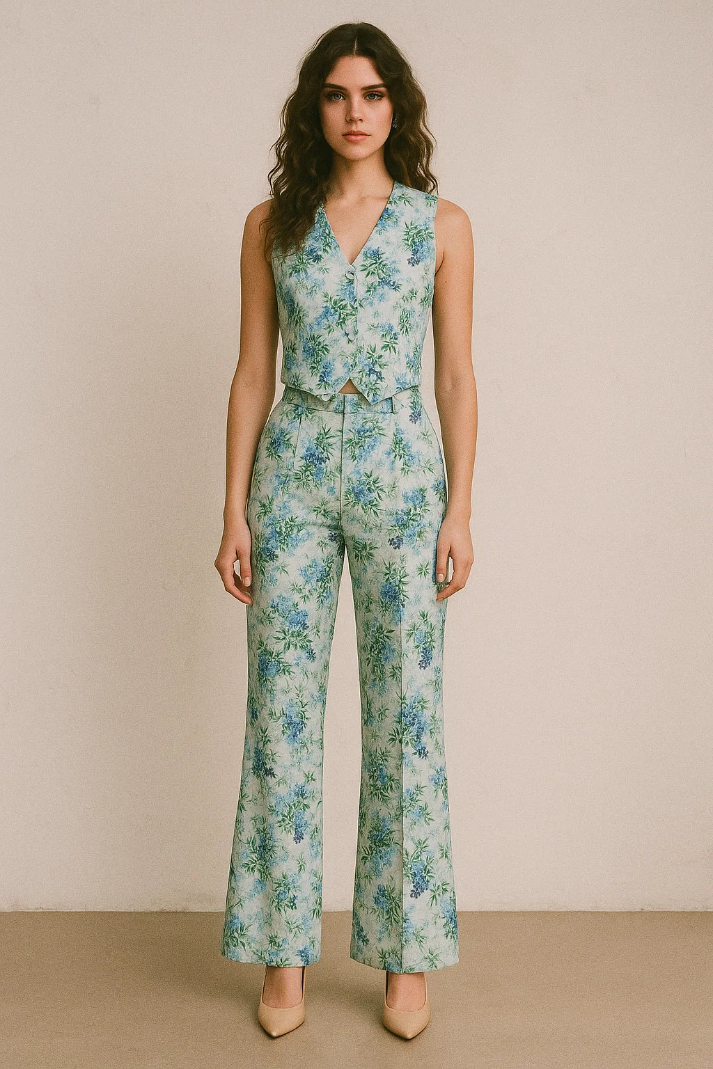 Watercolour Digital Paint Art Digital Printed Fabric - Japan Satin