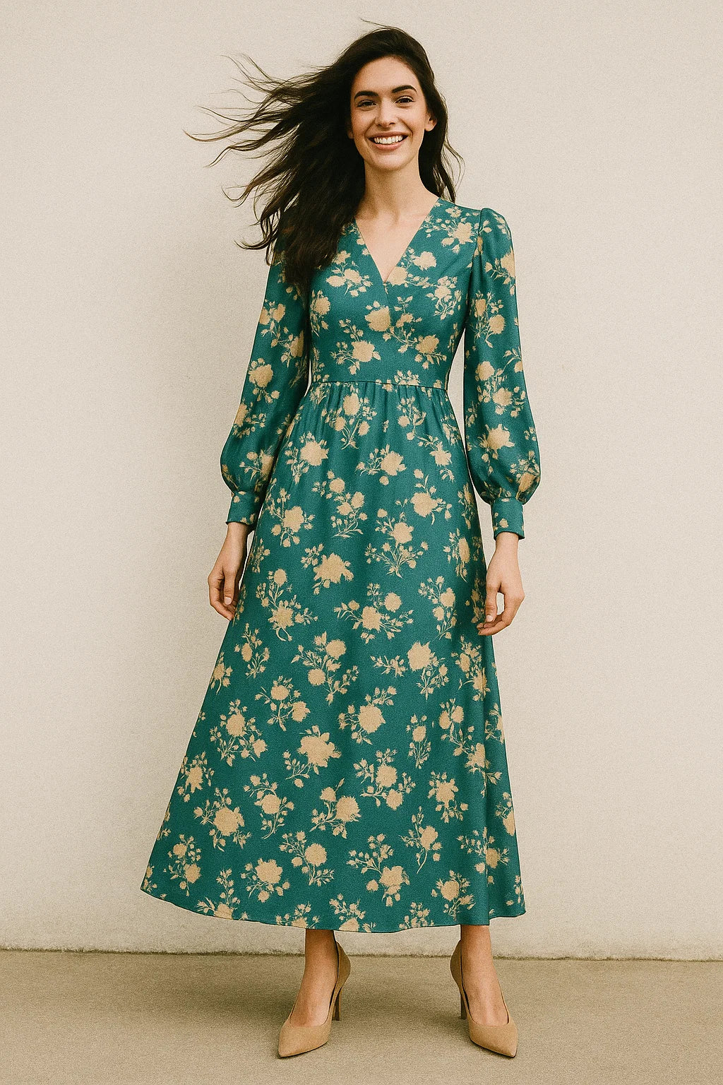 Glorry Beautiful Flower Digital Printed Fabric - Japan Satin