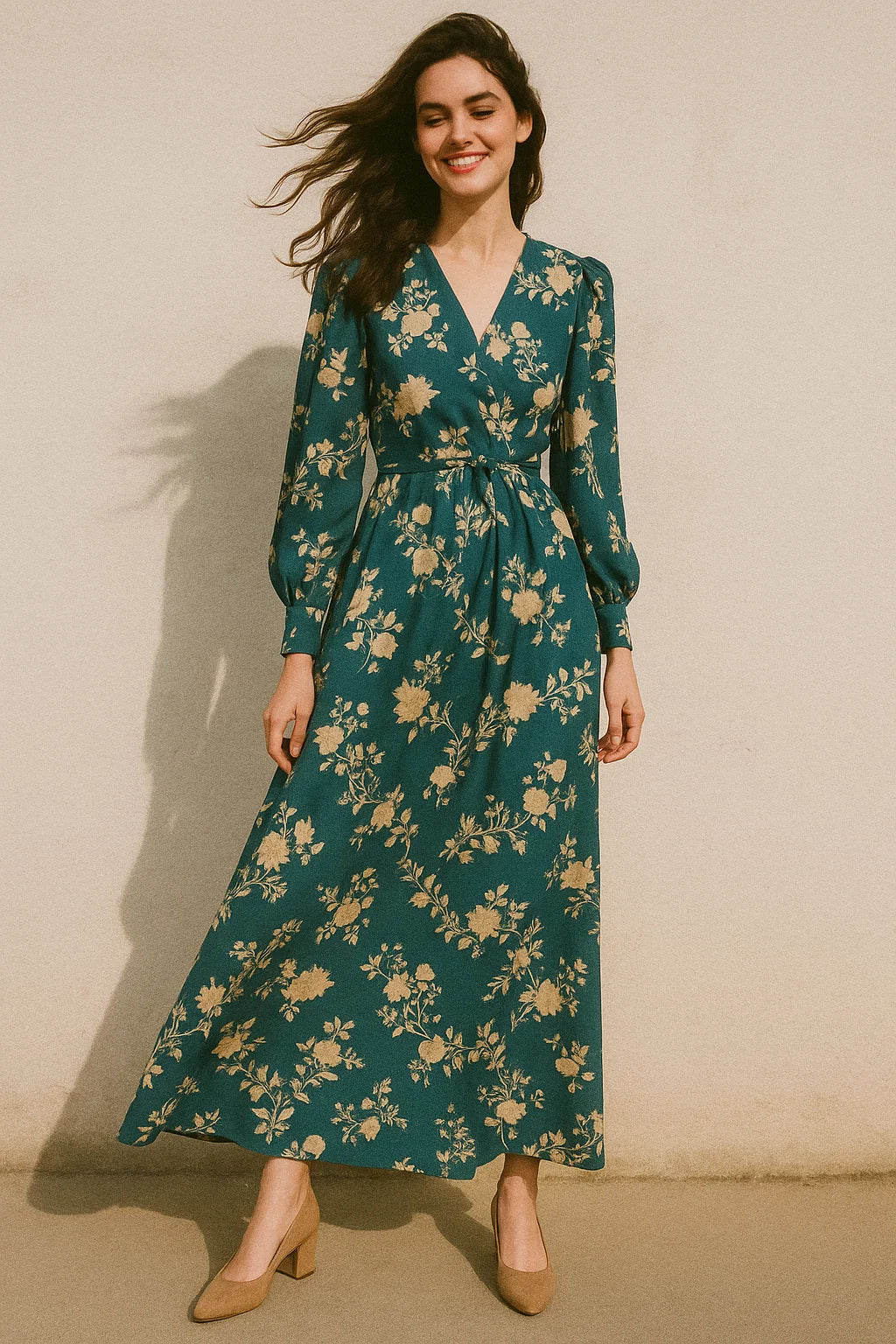 Glorry Beautiful Flower Digital Printed Fabric - Japan Satin