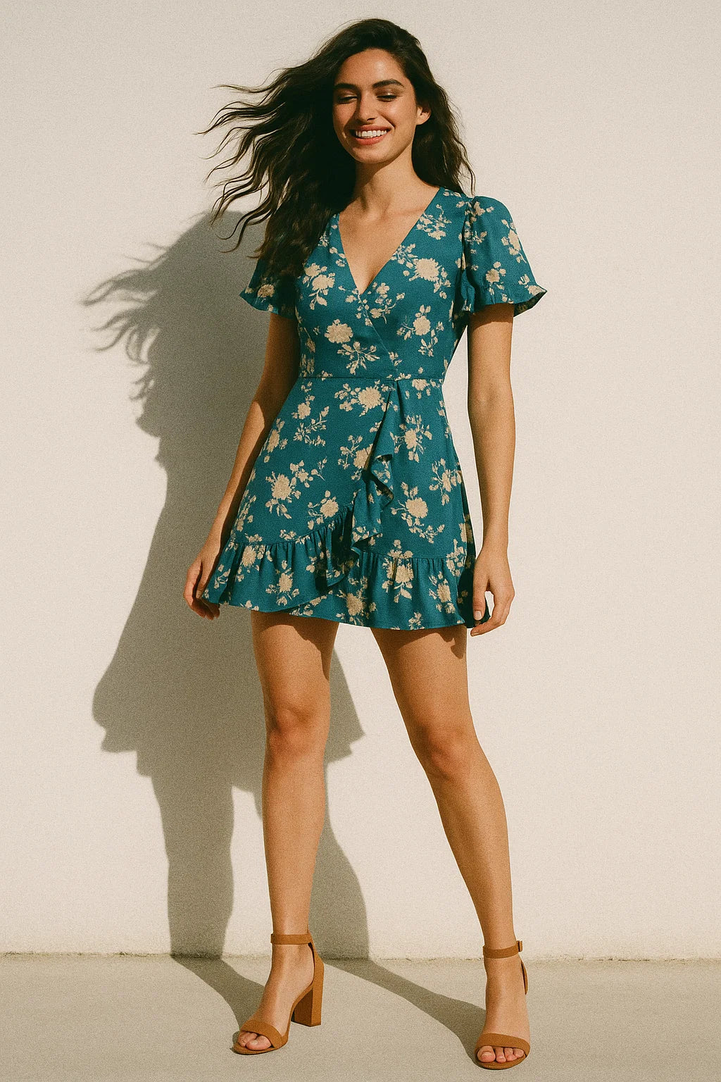 Glorry Beautiful Flower Digital Printed Fabric - Japan Satin