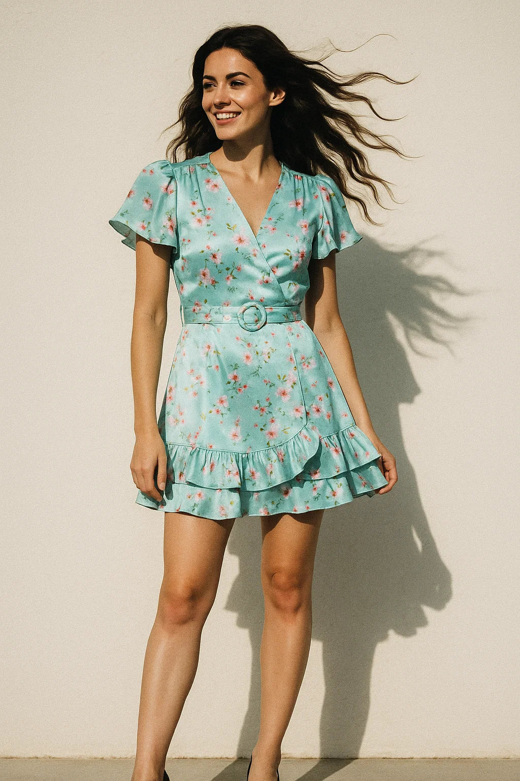 Beautiful Rama Floral Vine Digital Printed Fabric