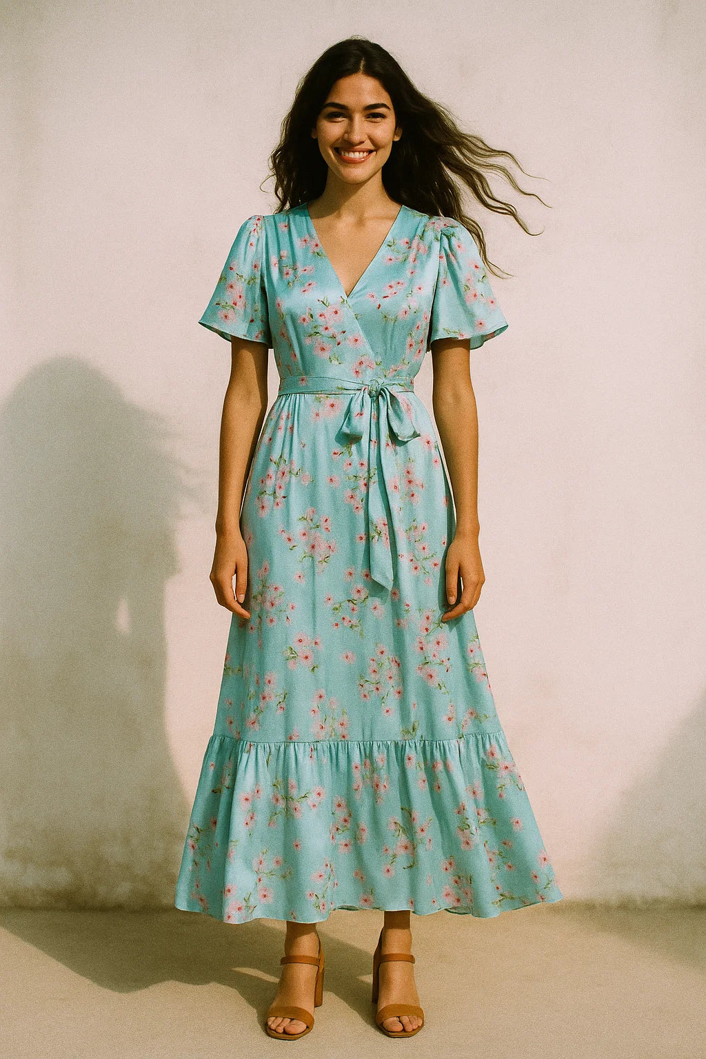 Beautiful Rama Floral Vine Digital Printed Fabric