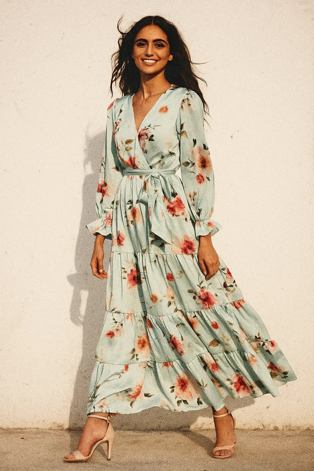 High Quality Multicolor Floral on Rama Digitally Printed Fabrics