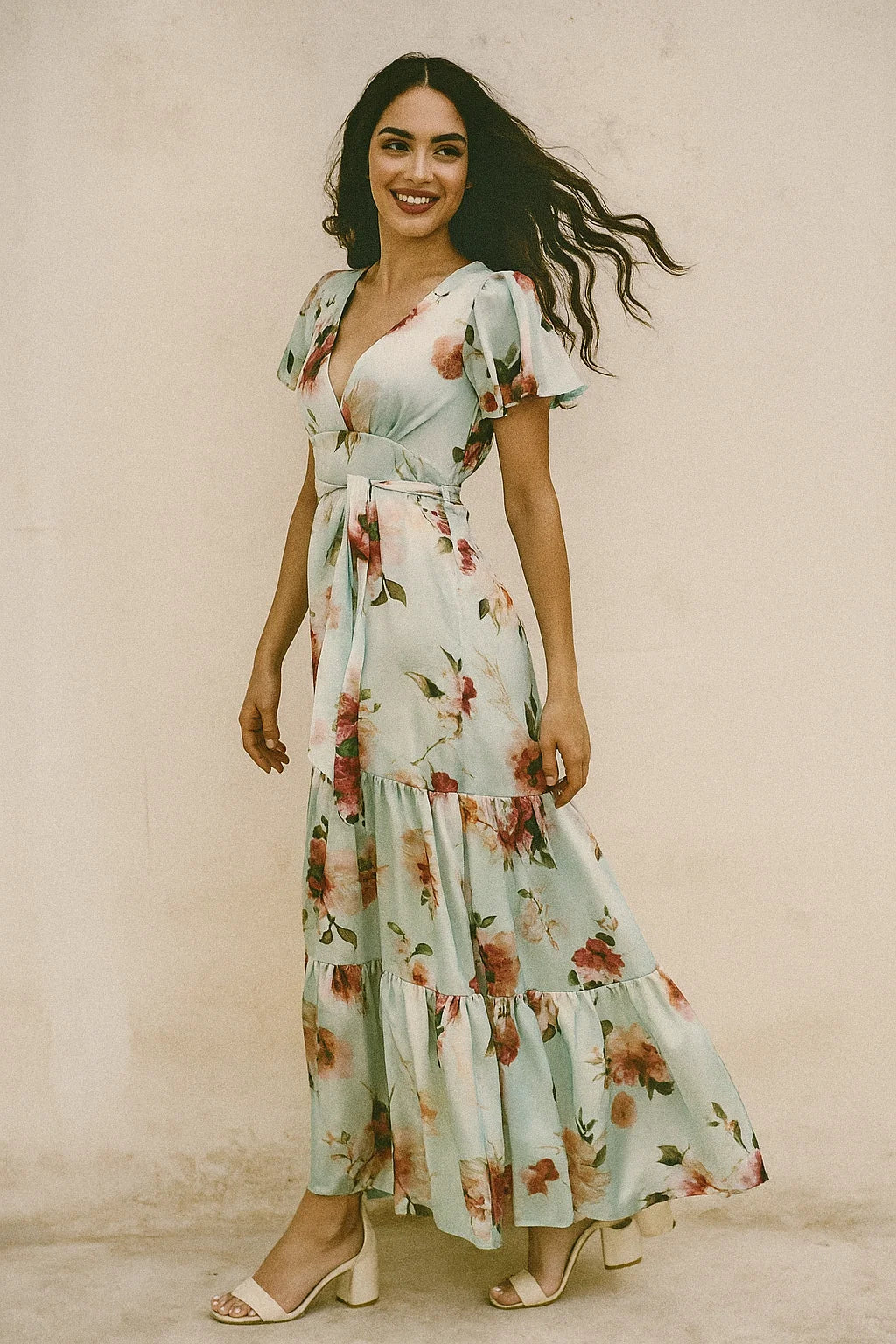 High Quality Multicolor Floral on Rama Digitally Printed Fabrics