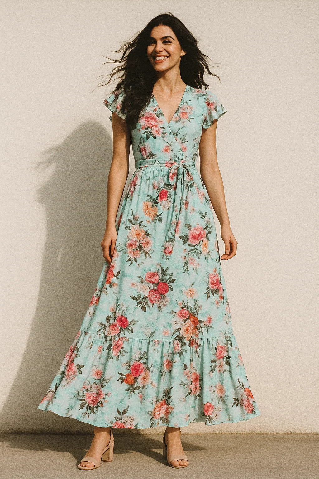 High Quality Multicolor Floral Digital Printed Fabrics