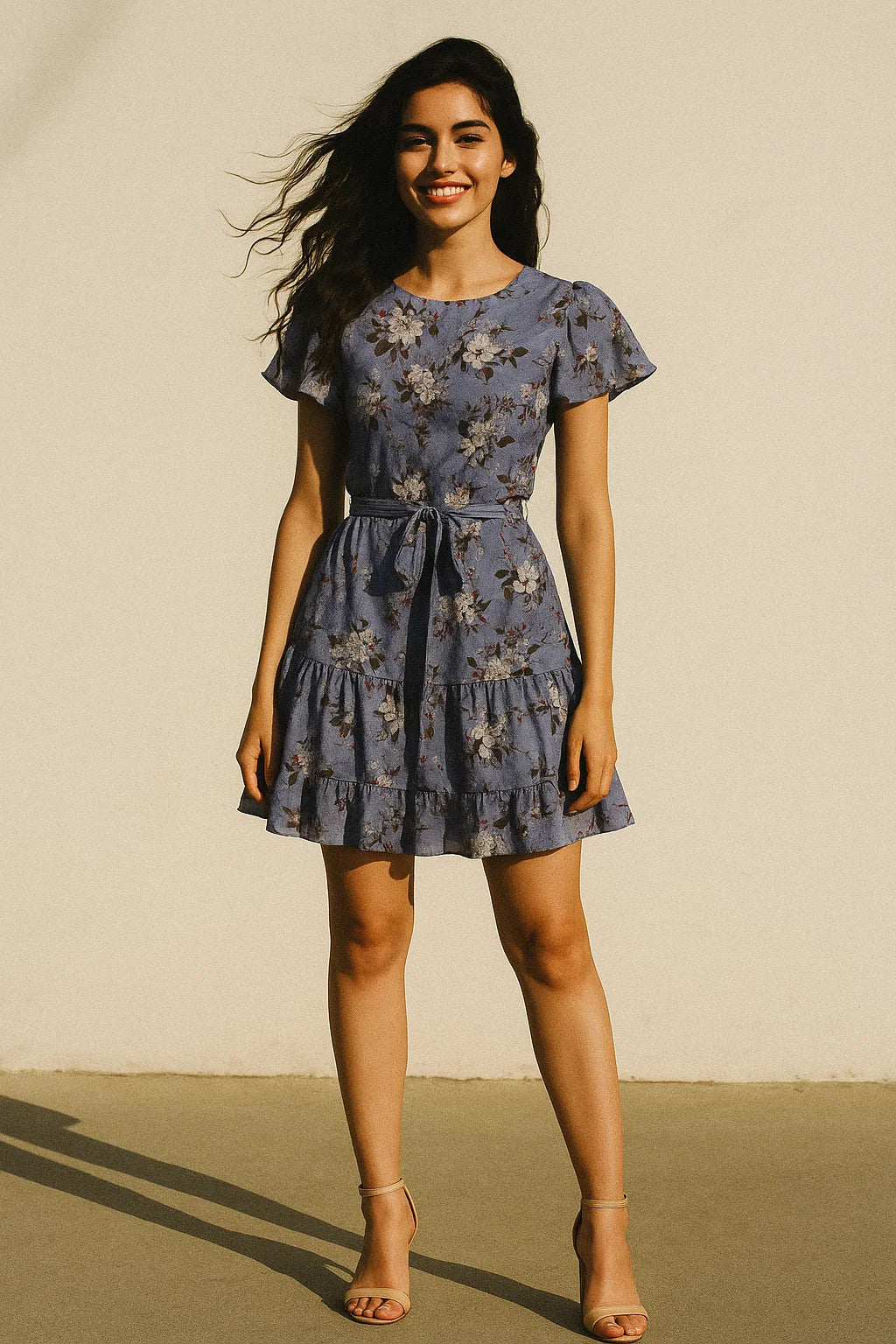 High Quality Multicolor Floral Pattern Digitally Printed Fabrics