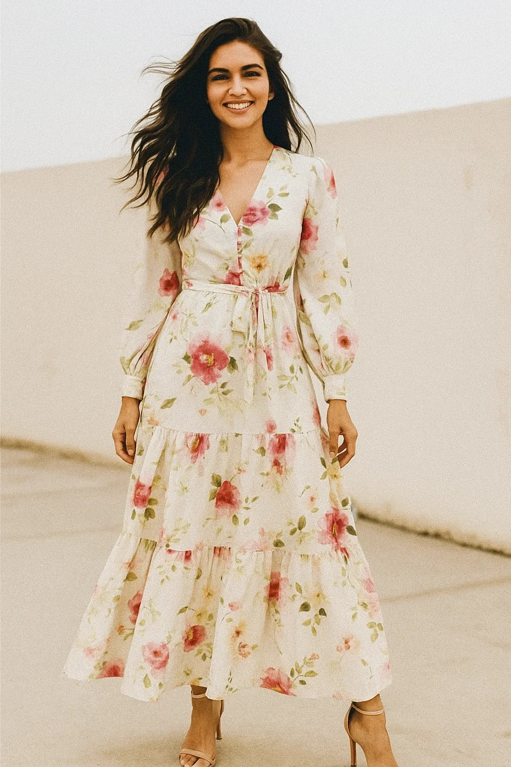 High Quality Multicolor Floral Pattern Digitally Printed Fabrics