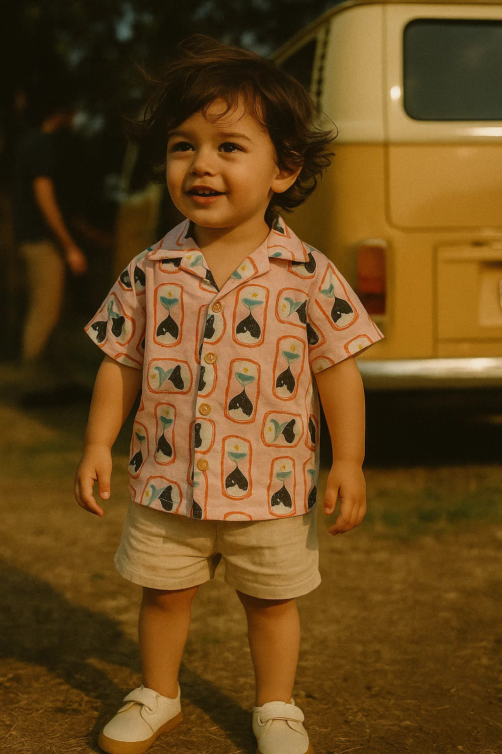 Pink Muslin Digital Printed Kids Fabric