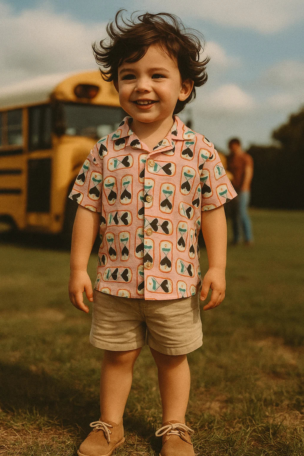 Pink Muslin Digital Printed Kids Fabric