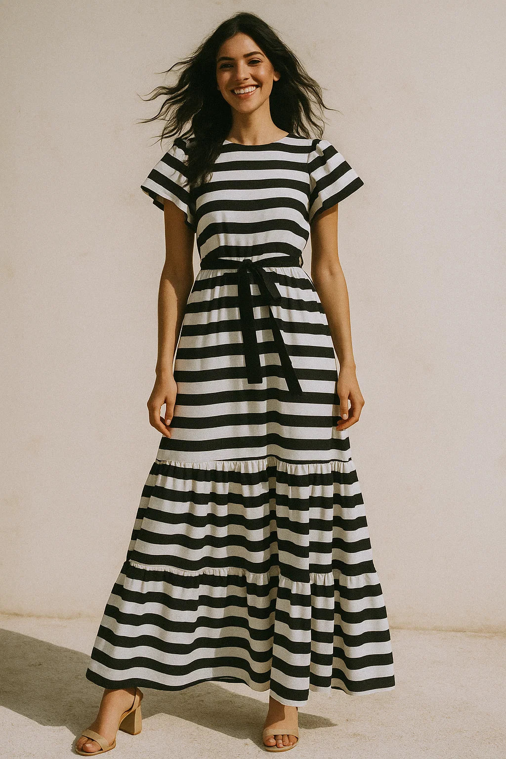 Gorgeous black and white digital printed fabric from FAB VOGUE Studio