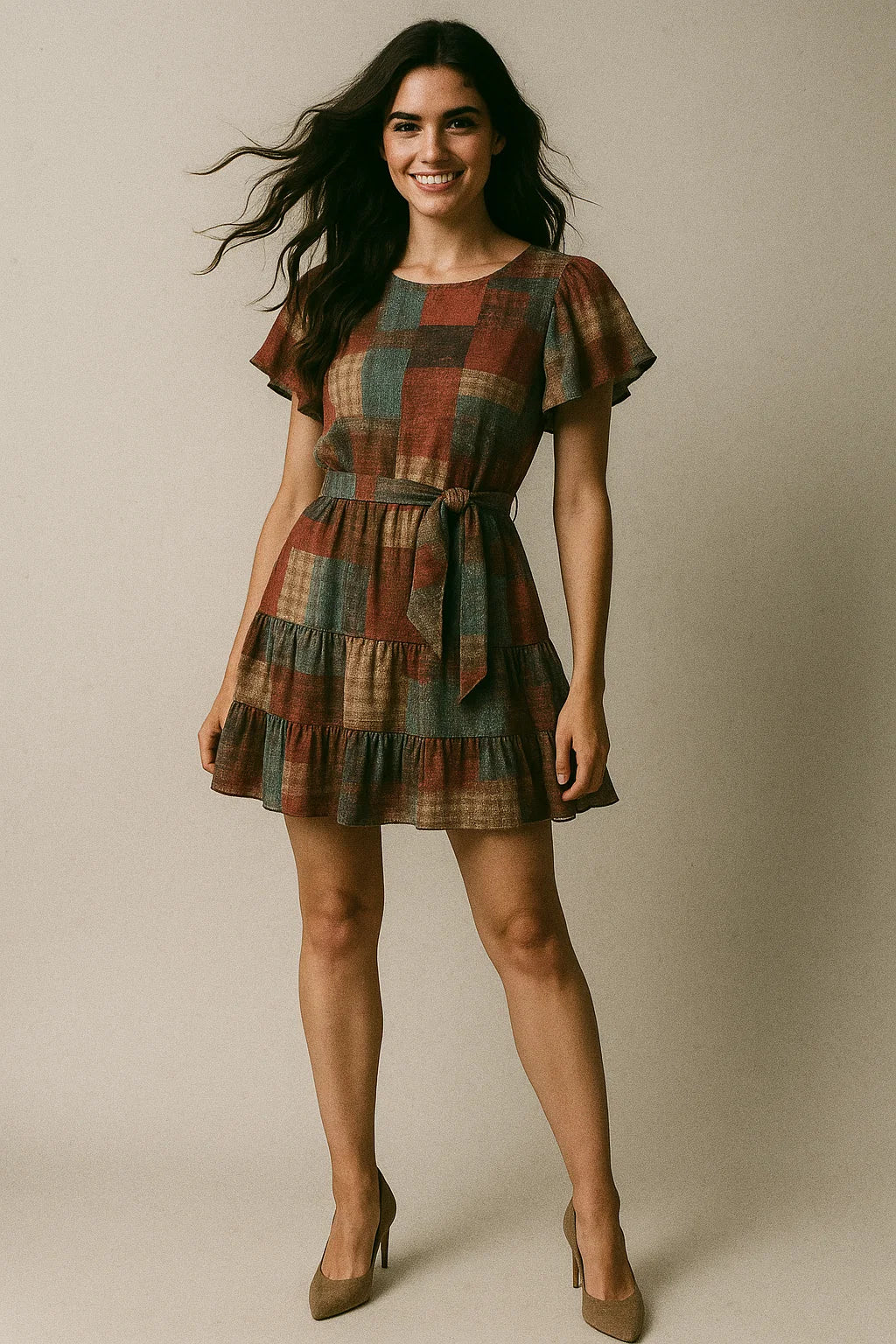 Decorative Morden Art Digital Printed Fabric - Poly Muslin