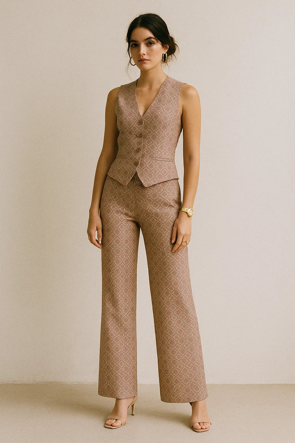 Decorative Morden Lifestyle Medallion Digital Printed Fabric - Poly Muslin