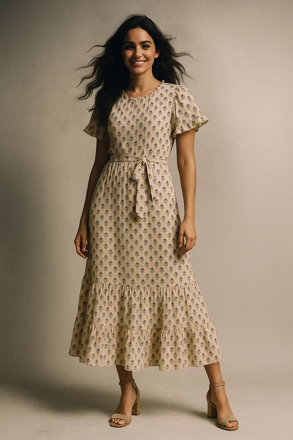 Beautiful Eucalyptus Tree Seamless Digital Printed Fabric - Poly Muslin