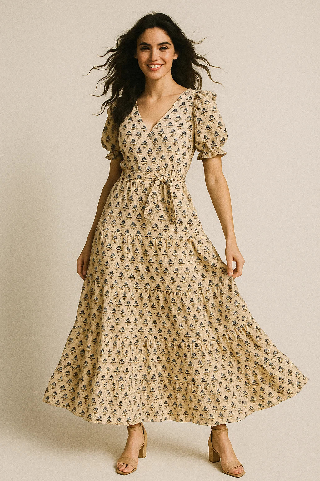 Beautiful Eucalyptus Tree Seamless Digital Printed Fabric - Poly Muslin