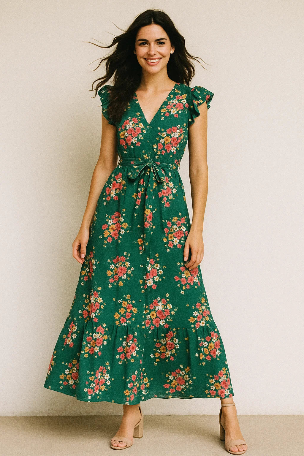 Hawaiian Tiny Colourful Chintz Digital Printed Fabric - Muslin