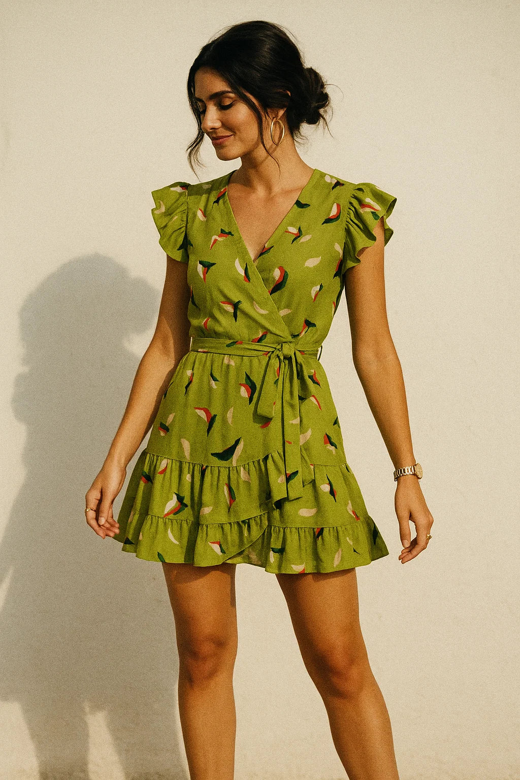 Creative Paper Art Colourful Digital Printed Fabric - Muslin