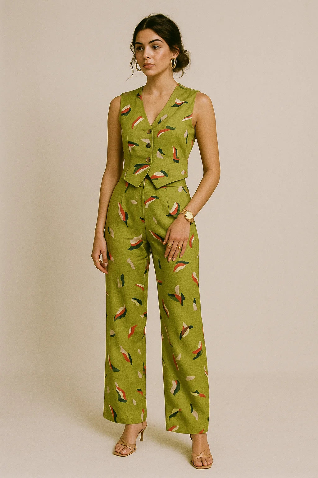 Creative Paper Art Colourful Digital Printed Fabric - Muslin