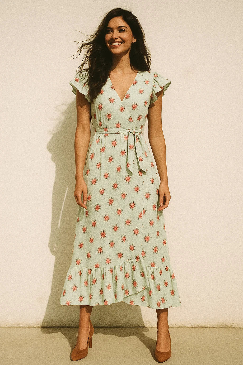 Lovely Tiny Orchid Repeat Digital Printed Fabric - Muslin