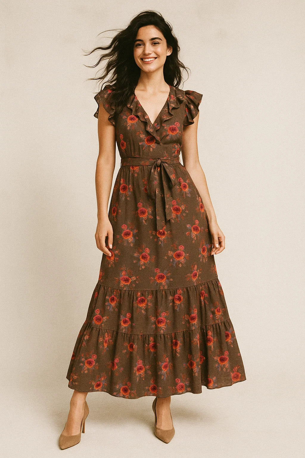 Decorative Bunch Of Colorful Tangle Digital Printed Fabric - Muslin