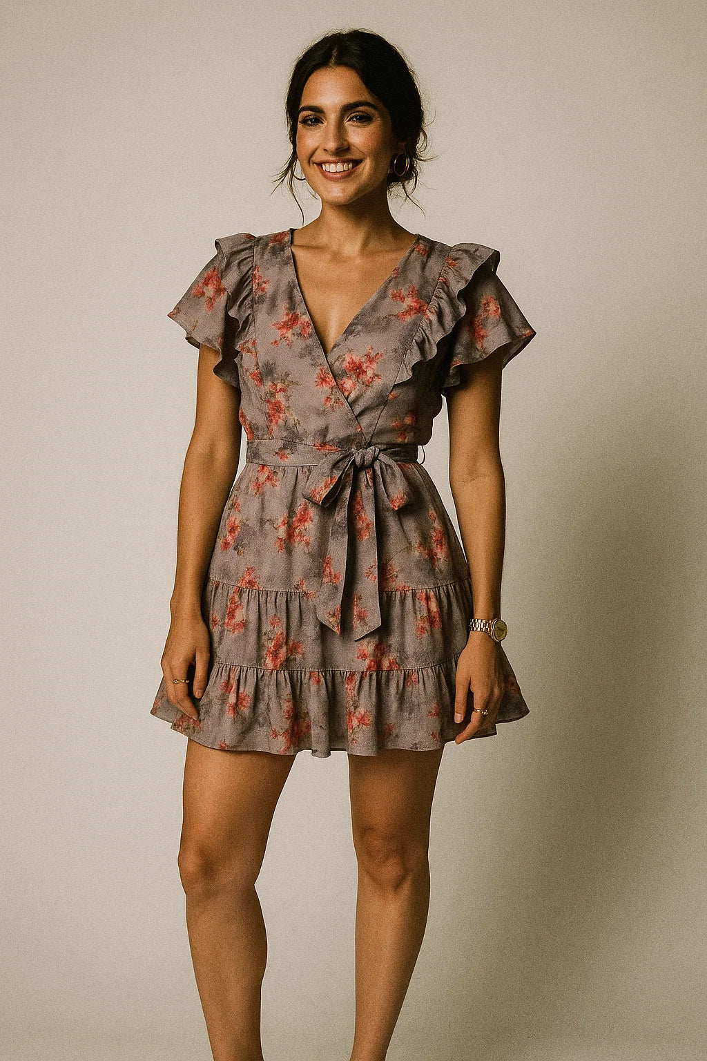 Ditsy Cool Summer Pattern Digital Printed Fabric - Muslin