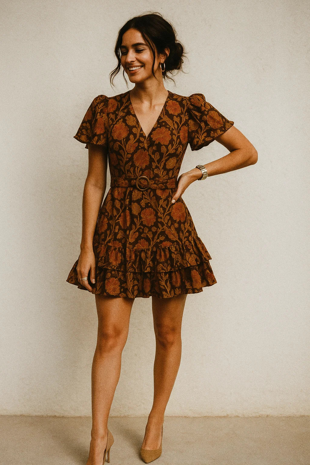 Jacobean Design Digital Printed Fabric