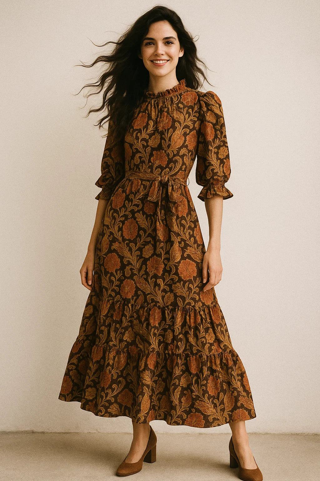 Jacobean Design Digital Printed Fabric