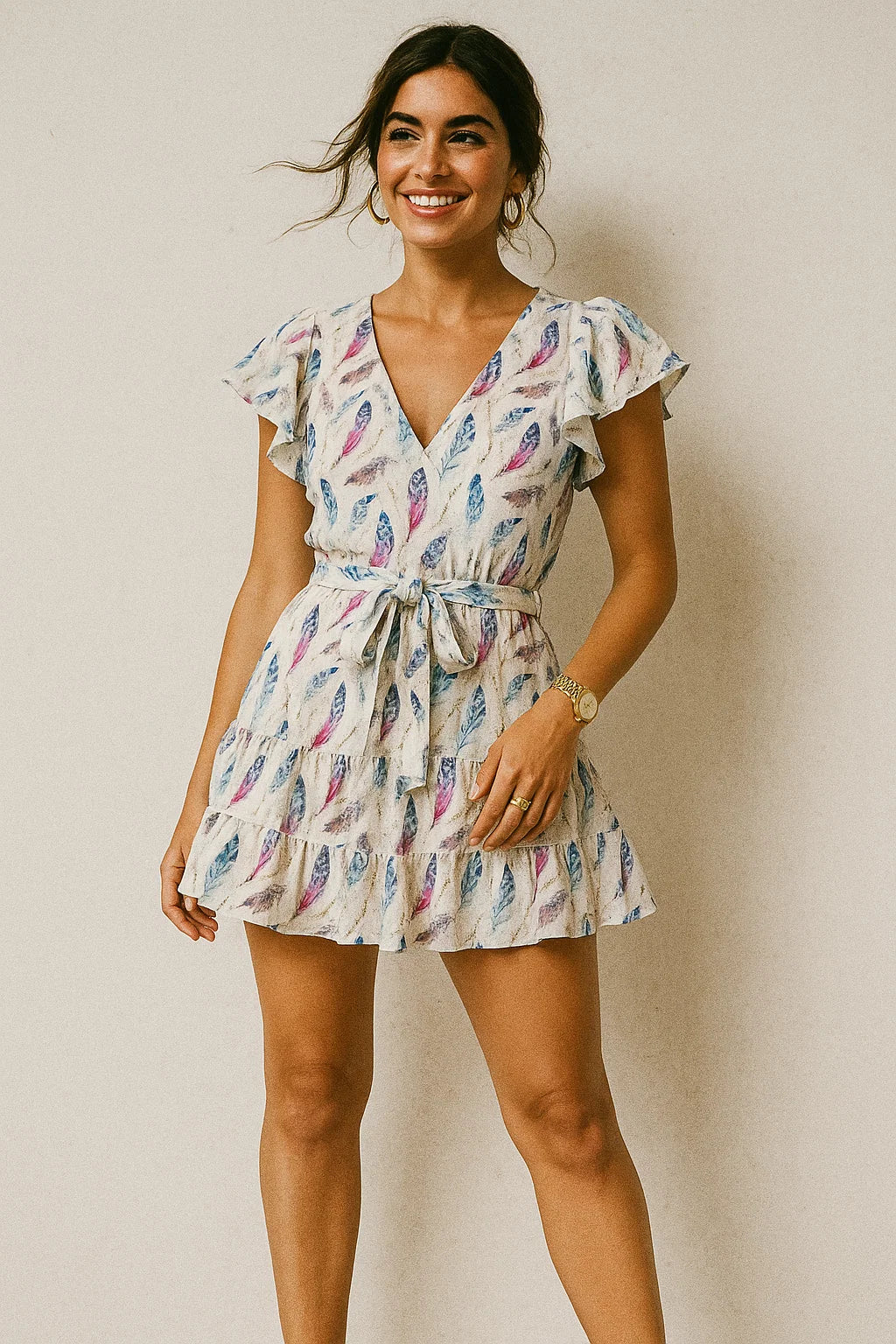 Feathers Digital Printed Fabric