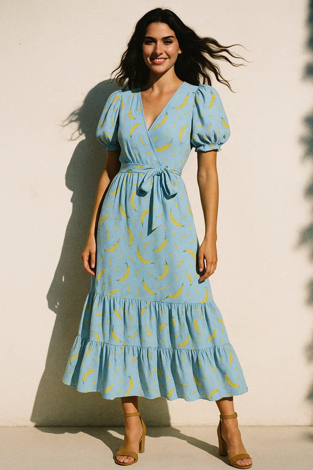 Yellow Mirchi Allover Digital Printed Fabric - Muslin