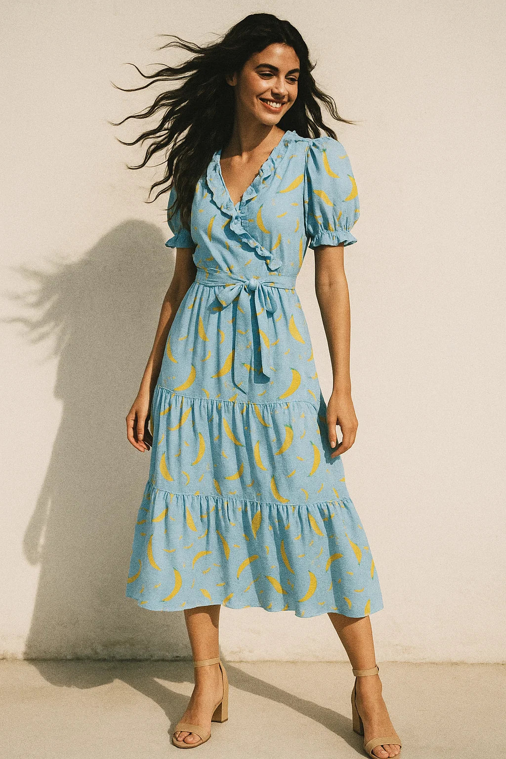 Yellow Mirchi Allover Digital Printed Fabric - Muslin