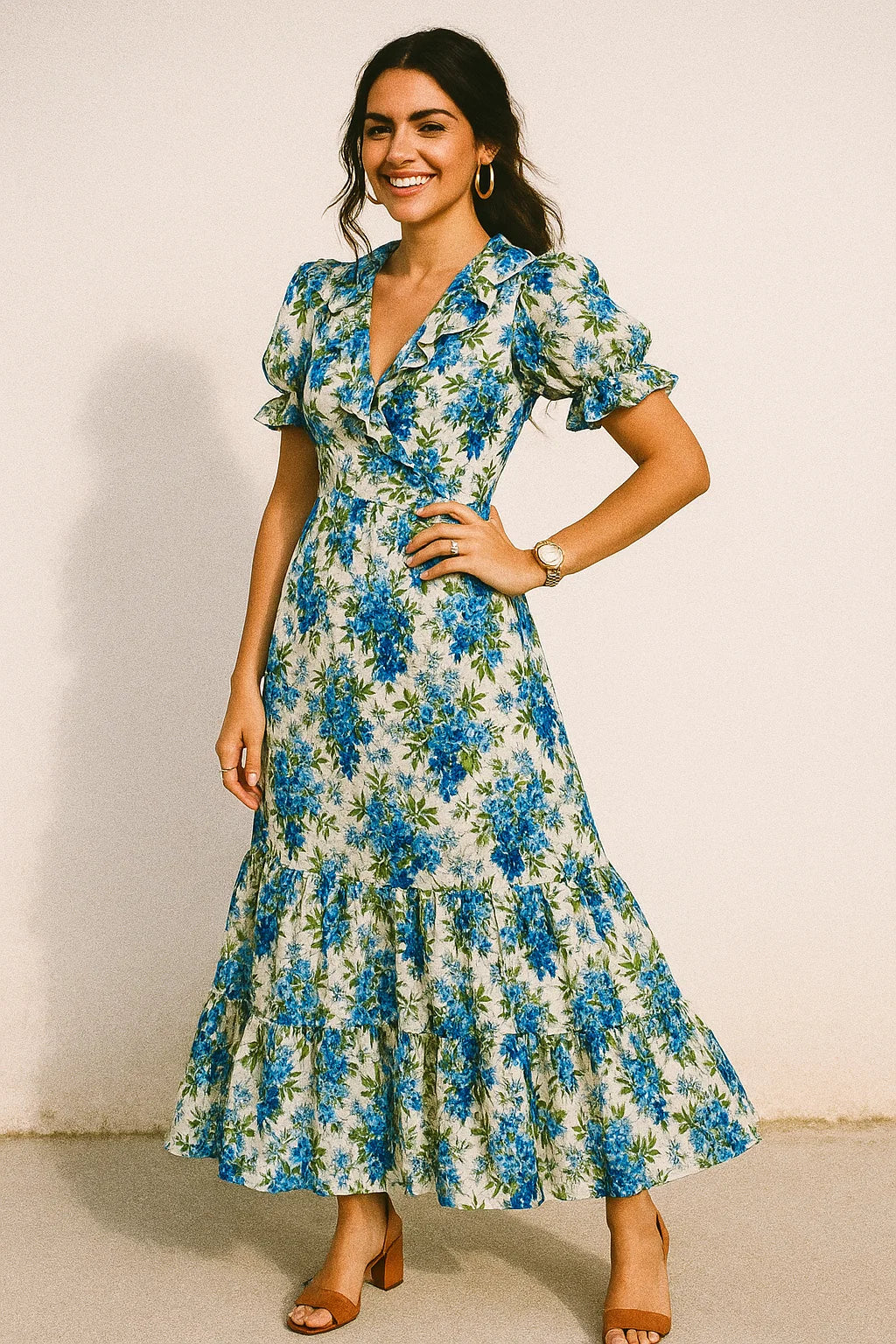 Watercolour Digital Paint Art Digital Printed Fabric - Silk Crepe