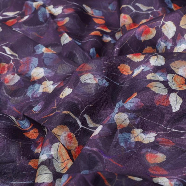 Purple Brasso Fabric with Autumnal Leaves & Paisley Print – br 0 ma021526 108 1