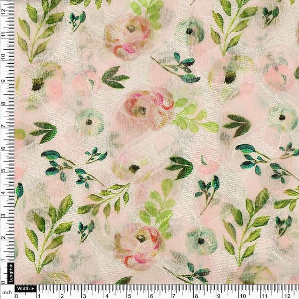Peach Brasso Fabric with Floral Print – br 0 ma02402 108 4