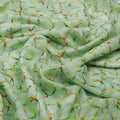 Sea Green & Red Floral Vine Brasso Fabric for Kurtas – br 0 ma0822 108 1