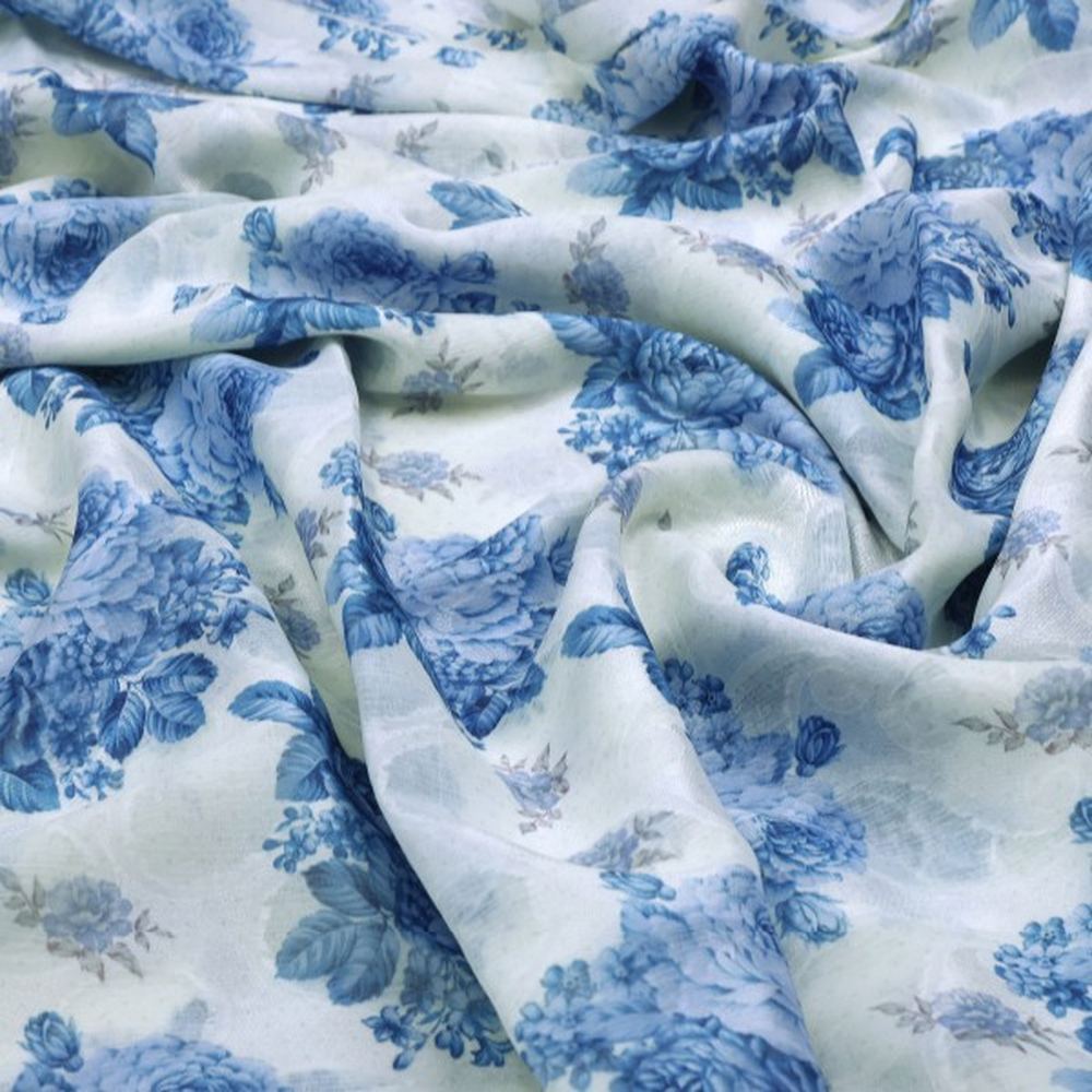 Blue Floral & Paisley Pattern Brasso Fabric for Dresses – br 0 pa7127 108 1