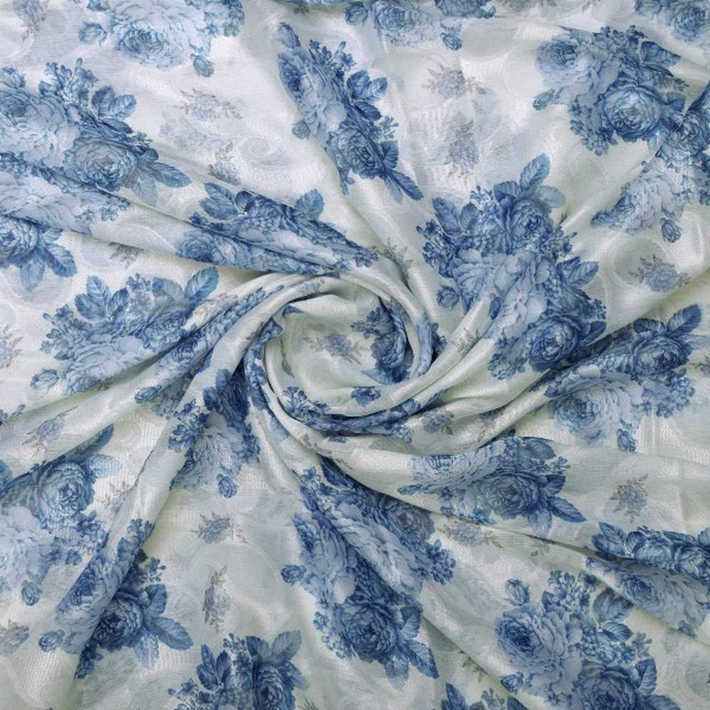 Blue Floral & Paisley Pattern Brasso Fabric for Dresses – br 0 pa7127 108 2